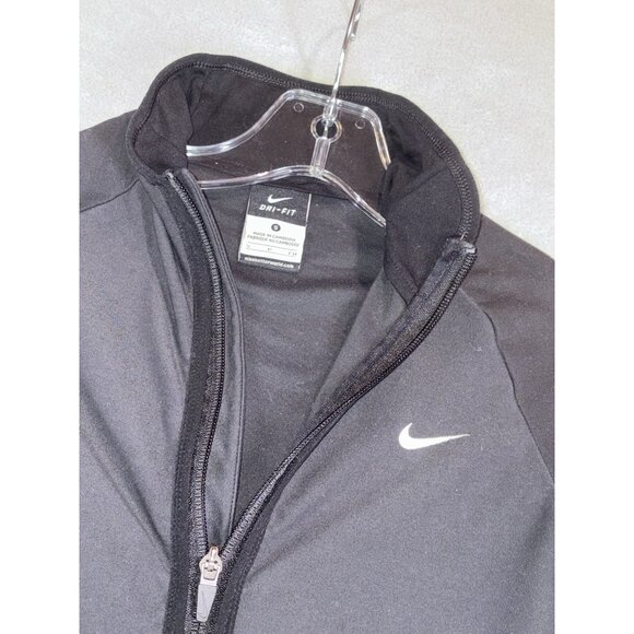 Nike Women’s Small Dri-Fit Full Zip (Black) Performance Top Fast Shipping! 56323 - Picture 1 of 4